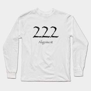 Angel Number 222-Alignment design Long Sleeve T-Shirt